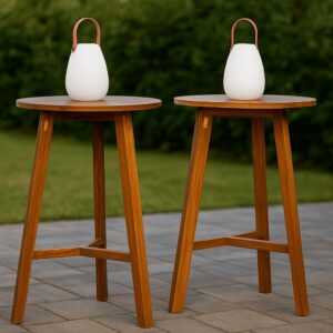 Massief luxe houten statafels