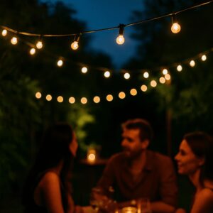 Sfeerbeeld avond verlichting Feest Chique